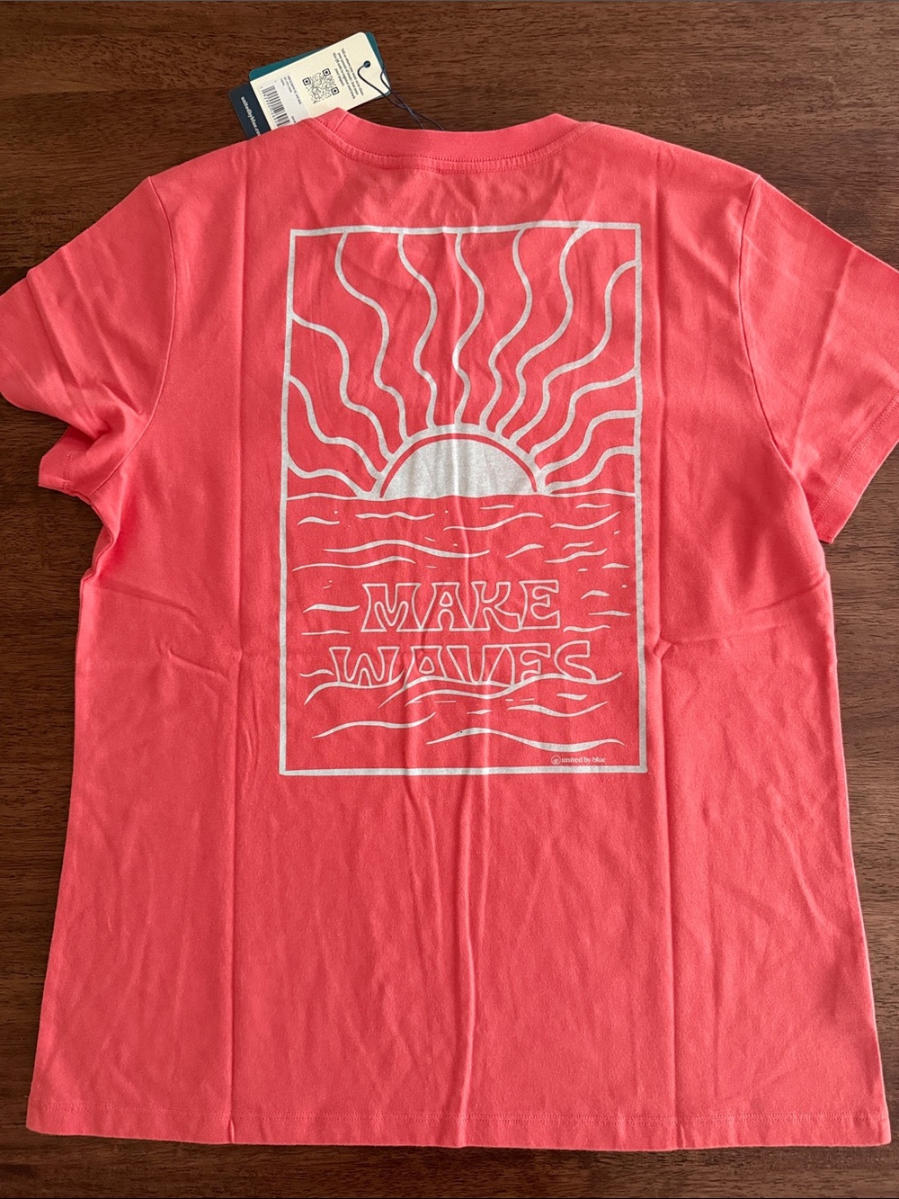 United by blue coral making waves tee shirt
